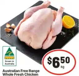 IGA Australian Free Range Whole Fresh Chicken offer