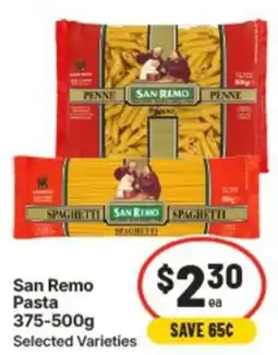 IGA San Remo Pasta offer