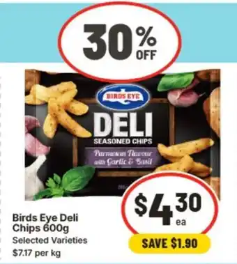 IGA Birds eye deli chips offer