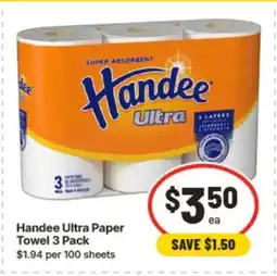 IGA Handee Ultra Paper Towel offer