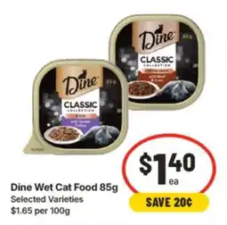 IGA Dine Wet Cat Food offer