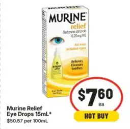 IGA Murine Relief Eye Drops offer