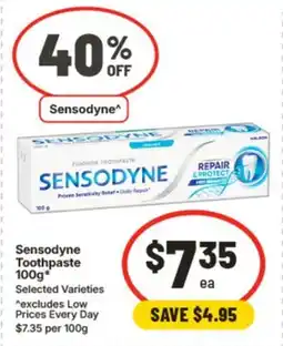 IGA Sensodyne Toothpaste offer