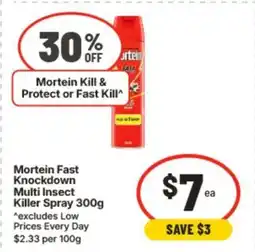 IGA Mortein fast knockdown multi insect killer spray offer