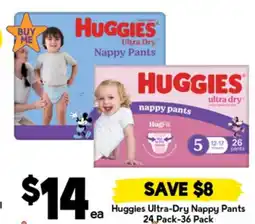 Drakes Huggies Ultra-Dry Nappy Pants offer