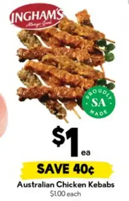 Drakes Australian Chicken Kebabs offer