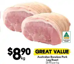 Drakes Australian Boneless Pork Leg Roast offer