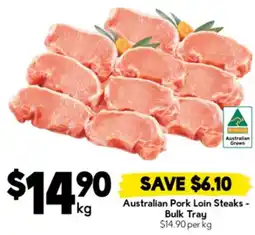 Drakes Australian Pork Loin Steaks - Bulk Tray offer