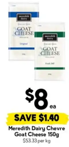 Drakes Meredith Dairy Chevre Goat Cheese offer