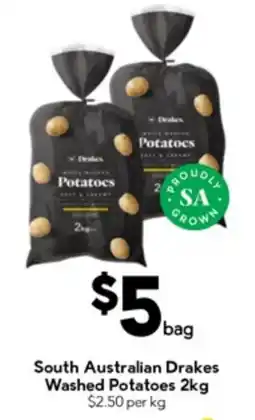 Drakes South australian drakes washed potatoes offer