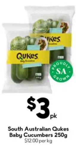 Drakes South australian qukes baby cucumbers offer