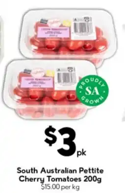 Drakes South australian pettite cherry tomatoes offer