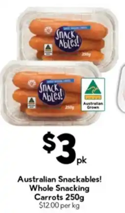 Drakes Australian snackables! whole snacking carrots offer