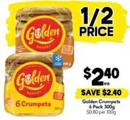 Drakes Golden crumpets offer