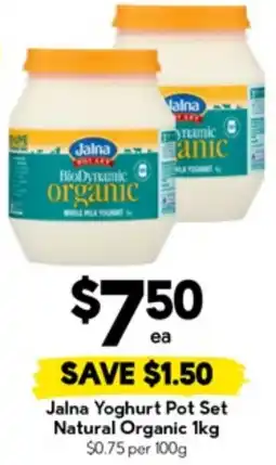 Drakes Jalna Yoghurt Pot Set Natural Organic offer