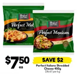 Drakes Perfect italiano shredded cheese offer