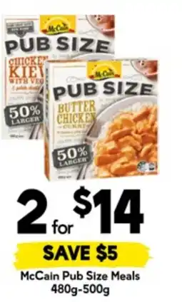 Drakes McCain Pub Size Meals offer