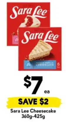 Drakes Sara Lee Cheesecake offer