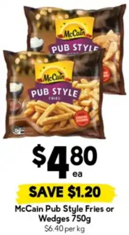 Drakes McCain Pub Style Fries or Wedges offer