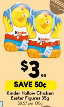 Drakes Kinder Hollow Chicken Easter Figures offer