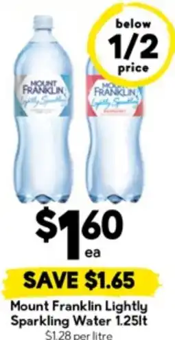 Drakes Mount Franklin Lightly Sparkling Water offer