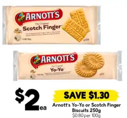 Drakes Arnott's yo-yo or scotch finger biscuits offer