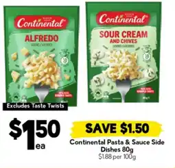 Drakes Continental Pasta & Sauce Side Dishes offer