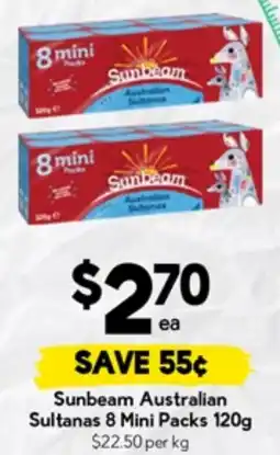 Drakes Sunbeam Australian Sultanas offer