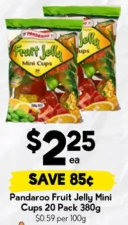 Drakes Pandaroo Fruit Jelly Mini Cups offer