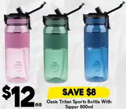 Drakes Oasis Tritan Sports Bottle With Sipper offer