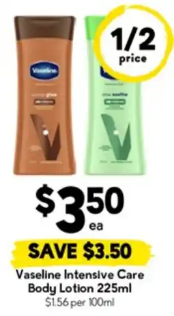 Drakes Vaseline Intensive Care Body Lotion offer