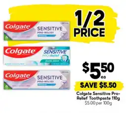 Drakes Colgate Sensitive Pro- Relief Toothpaste offer