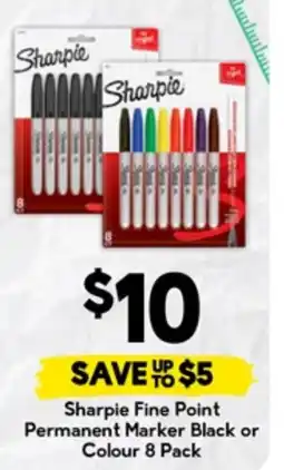 Drakes Sharpie Fine Point Permanent Marker Black or Colour offer