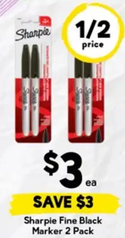 Drakes Sharpie Fine Black Marker offer