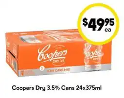 Drakes Coopers Dry 3.5% Cans offer