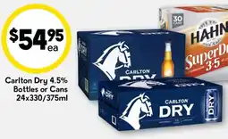 Drakes Carlton Dry 4.5% Bottles or Cans offer