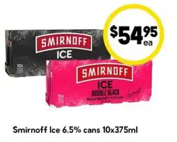 Drakes Smirnoff Ice 6.5% cans offer
