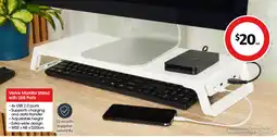Coles Verve Monitor Stand with USB Ports offer