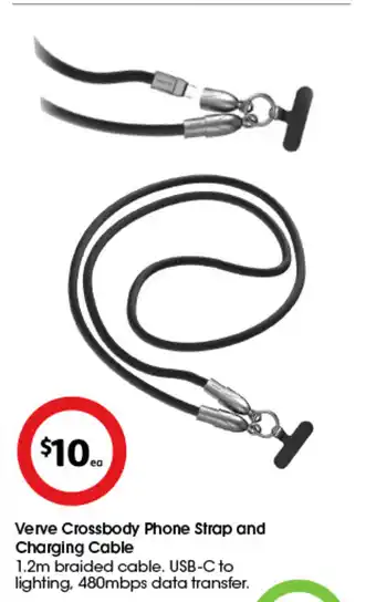 Verve Crossbody Phone Strap and Charging Cable