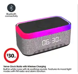 Coles Verve Clock Radio with Wireless Charging offer