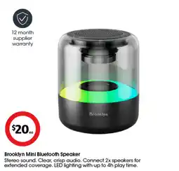 Coles Brooklyn Mini Bluetooth Speaker offer