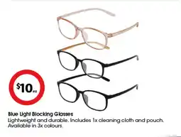 Coles Blue Light Blocking Glasses offer