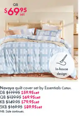 Pillow Talk Navaya quilt cover set offer