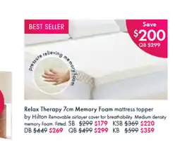 Pillow Talk Relax therapy offer