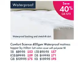 Pillow Talk Comfort science offer