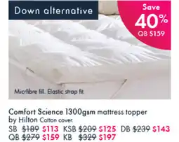 Pillow Talk Comfort Science offer