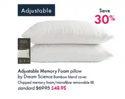 Pillow Talk Adjustable memory foam pillow offer
