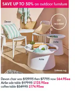 Pillow Talk Outdoor furniture offer