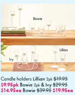 Pillow Talk Candle holders Lillian offer