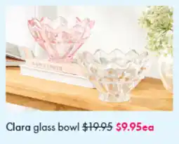 Pillow Talk Clara glass bowl offer